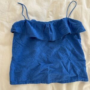 Blue Floral Camisole Top